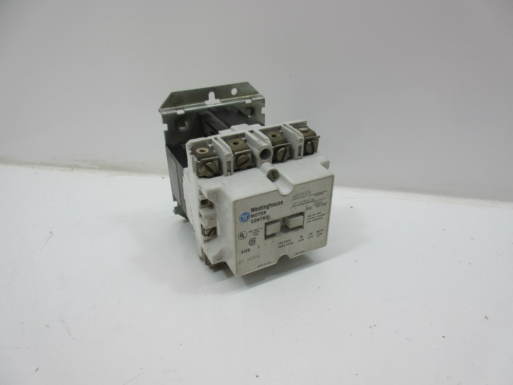 WESTINGHOUSE A201K1CA MODEL J CONTACTOR 27A SIZE 1 CONTACTOR NON-REVERSING 120V