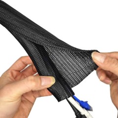 Expandable Braided Cable Sleeving 2mm-80mm Black Wire Harness, Auto, Sheathing