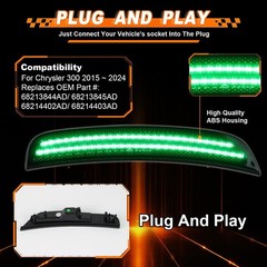 4PCS LED Fender Side Marker Lights Smoked Lens for Chrysler 300 2015-2024 -Re…