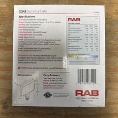 RAB Lightning X34S LED Flood Light 20/25/35W 3000K 4000K 5000K 120-270V Knuck. M