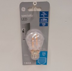 GE LED Appliance Light Bulb E26 Base 2W 180 Lumens 120V Non‑Dimmable 14015 New