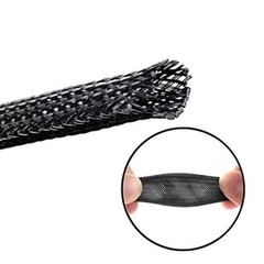 Wire Loom Tubing Cable Management Cord Cover Sleeve Protector Pets Hide Wrap 25′