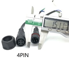40cm Waterproof Male & Female Plug Wire Connector Cable Electrical Wire 2-8Pin