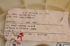 A.E. Petsche M22759/16-8-9 Single Layer ETFE Tin Plated Copper Wire (10ft EA)