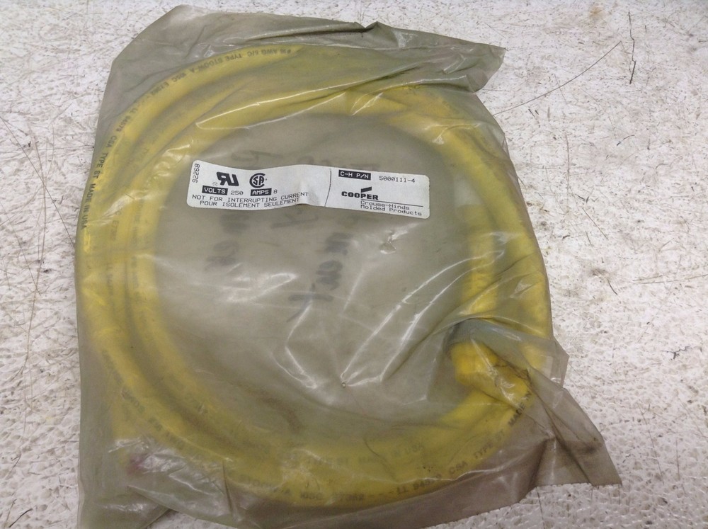 Cooper Crouse-Hinds 5000111-4 5 Pin Female Cordset 5000111 50001114 New (TB)