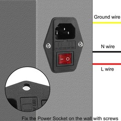 5 PCS Inlet Module Plug, Rocker Switch Power Socket IEC320 C14 5A Fuse Switch…