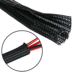 5M Braided Wire Cable Sleeve Nylon Cord Protector Split Pipe Cable Organizer New