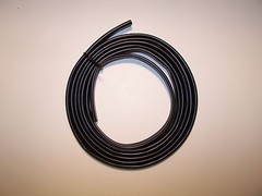1/4″ black PVC thin wall tube for wire, harness wiring loom cover wire
