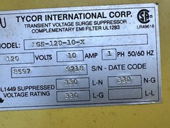 Tycor AEGIS AGS-120-10-X Transient / Noise Filter