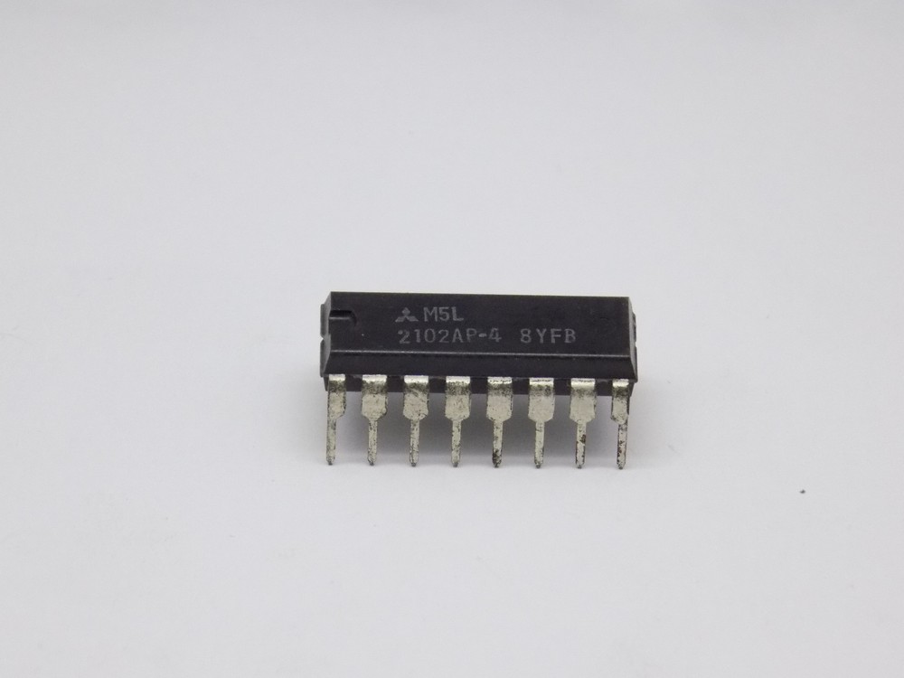 1x Mitsubishi M5L2102AP-4 Static Ram SRAM,1KX1,MOS,Plastic DIP-16