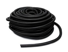 American Terminal Marine Grade Conduit Car Home Tubing Split Wire Loom Black