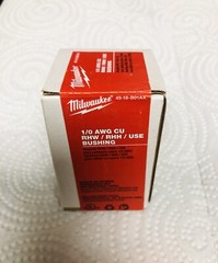 Milwaukee Tool 49-16-B01ax 1/0 Awg Copper & Aluminum Rhw / Rhh / Use Bushing