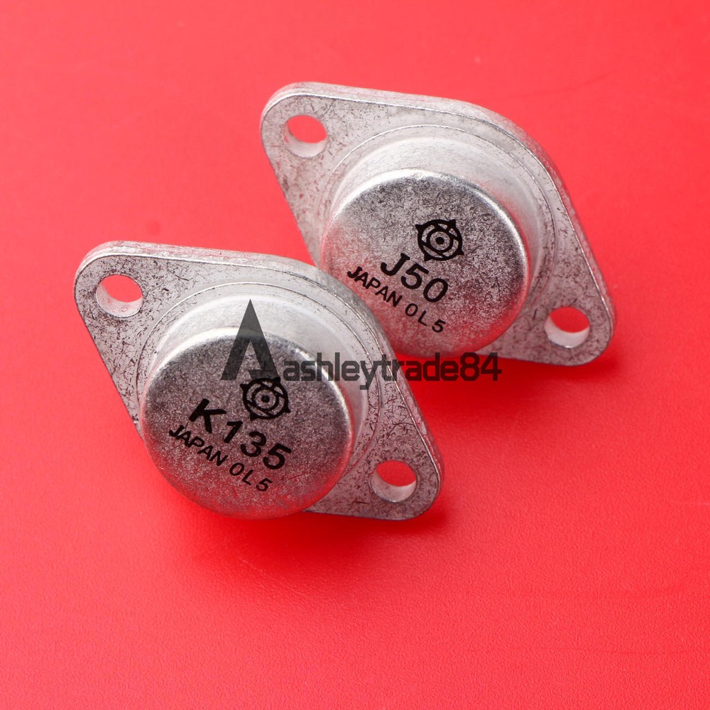 1pairs HITACHI Transistor TO-3 2SJ50+2SK135 J50+K135