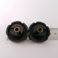 2 X CONTROL BUTTON SLIDING OLD RADIO NOS. ANTIQUE RADIO ROTARY KNOB. RCA30