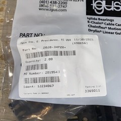 IGUS CHAIN KIT W/ 2100-34PZB, 2020-34PZB & 2030-34PZB – NEW