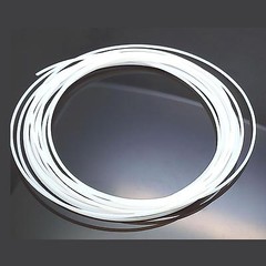 6M 20 Feet Long OD 2mm ID 1mm Polytetrafluoroethylene PTFE Tubing Tube Pipe Hose