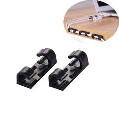 Self Adhesive Wire Cable Cord Clips Clamp Table Wall Tidy Organizer Holder 20-60