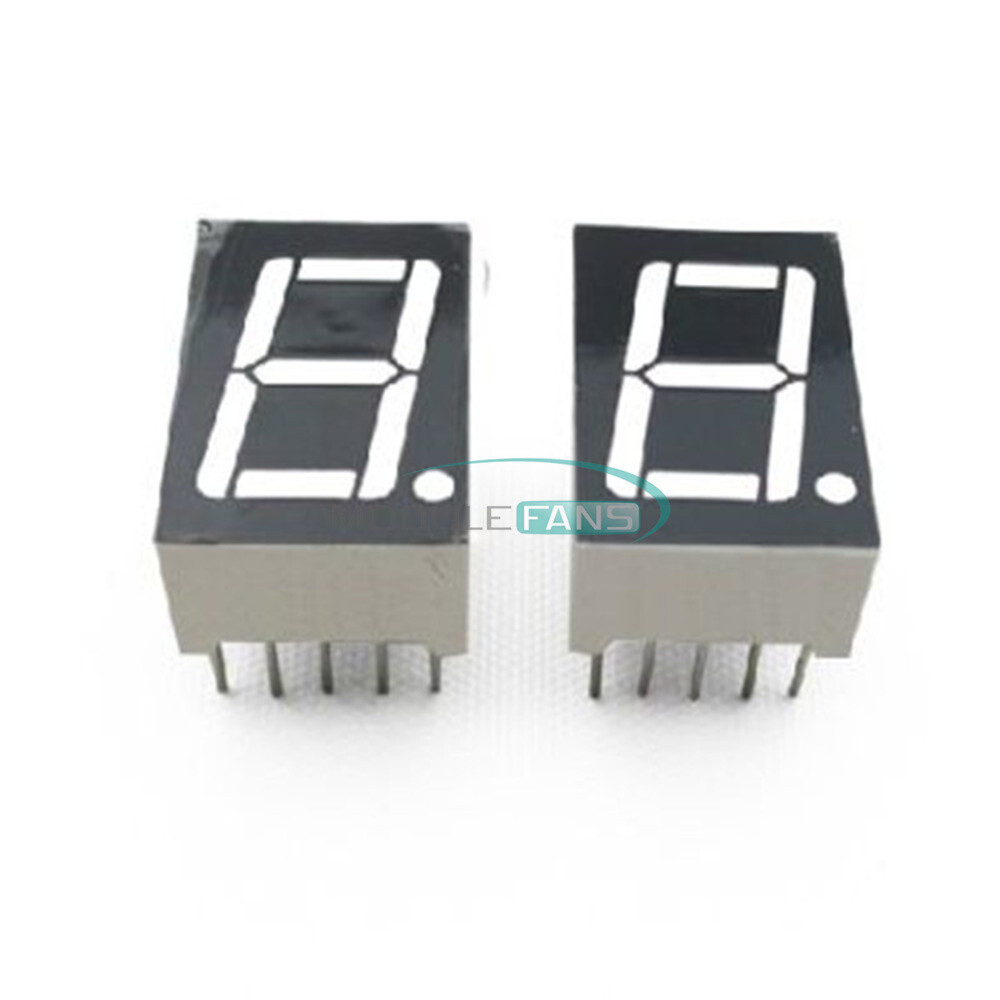 100PCS 0.56″ 1 Digit Common Anode 7Segment Blue LED Display