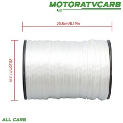 ALL-CARB Polyester Pull Tape Webbing Mule Tape Flat Rope 1/2in × 1053 Feet