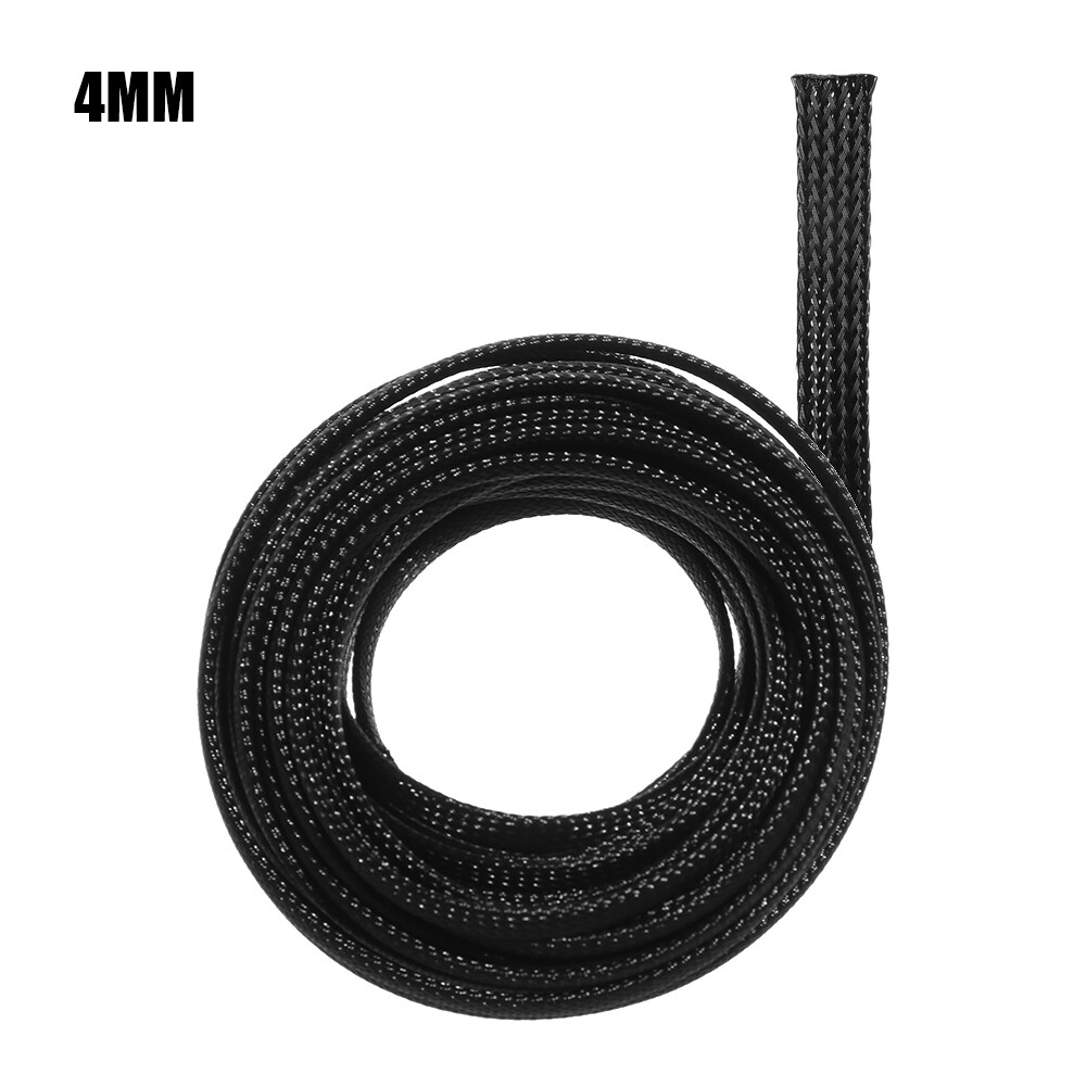 Braided Wire Wrap Cord Protector Nylon Sleeve Storage Pipe Tube Cable Expandable
