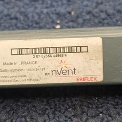 (QTY 10) nVent 99GF Eriflex Braided Ground Strap, 6-5/8 in. Overall Length