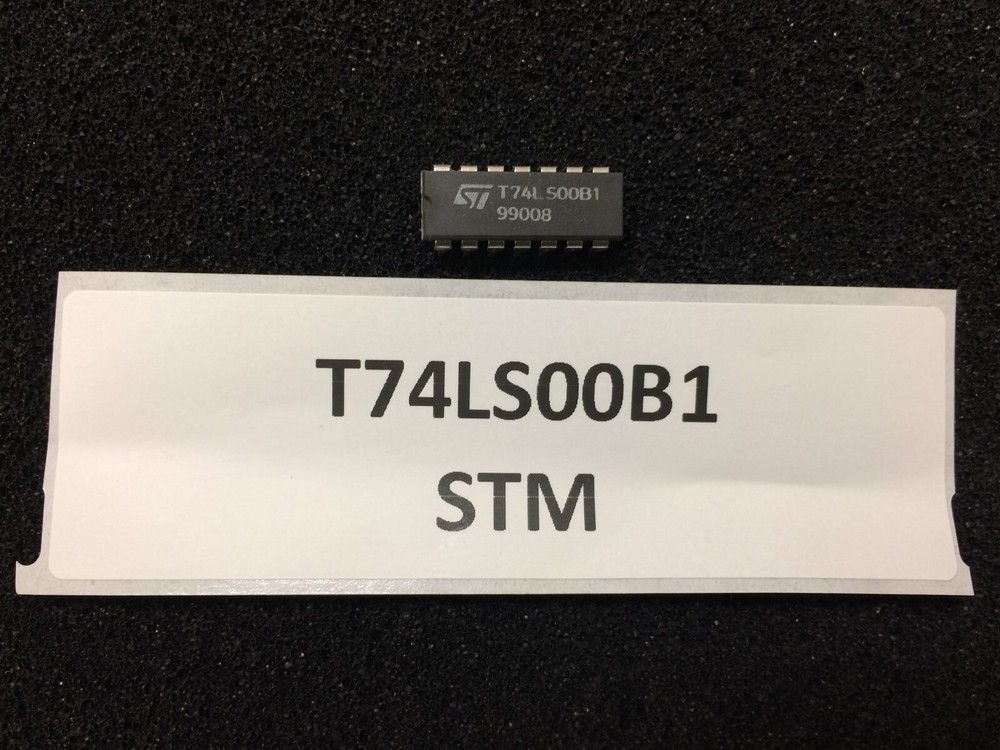 T74LS00B1 ST MICRO 74LS00PC IC Quad 2 Input NAND Gate 14 PIN PDIP 12 PIECES
