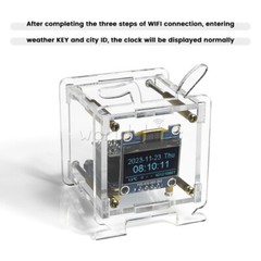 ESP8266 DIY Electronic Kit OLED Display Mini Clock + Shell DIY Soldering Project