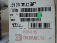 2 Partial Rolls Signal Electronic Coleman Cable 511122009 22/4 Str