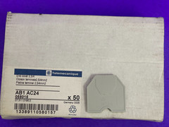 Telemecanique AB1AC24 End plate for 2.5/4mm Terminal Blocks, Grey [Lot of 28]