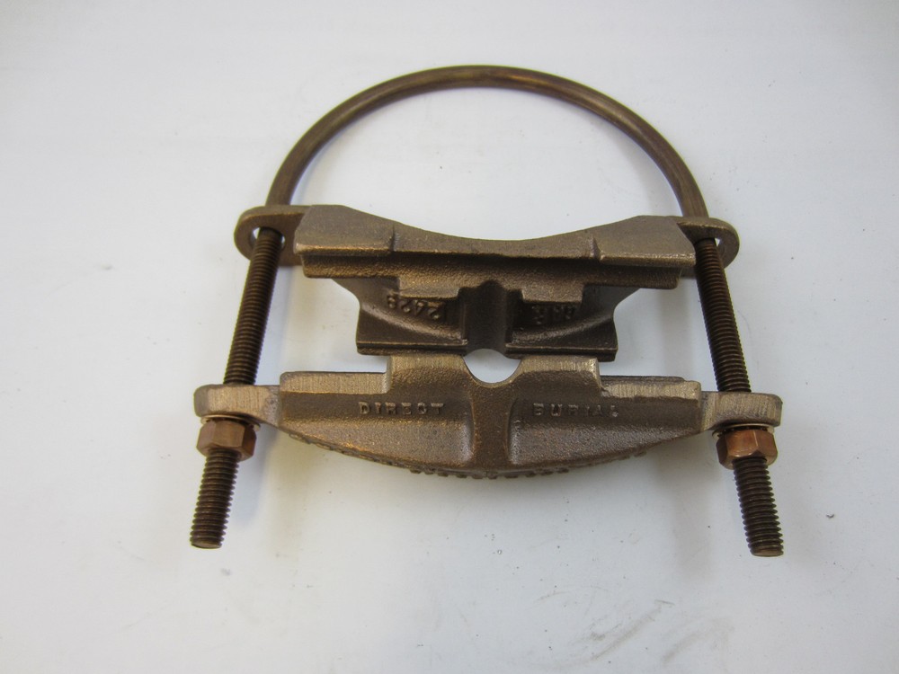 BURNDY GAR2429 5″ GROUNDING CLAMP 2/0 THRU 250 MCM GAR 2429