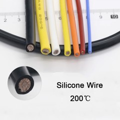 1M 2-30 AWG UL Flexible Silicone Cable Wire 0.08mm Stranded Line Soft Colourful