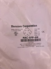 Mencom MAC-5FP-6M Cordset 22 AWG 300V, 5P,Female Straight,6 Meter Long, Sold/pc