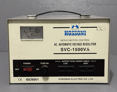 Hossoni SVC-1500A AC Automatic Voltage Regulator Servo Motor Control Used 220v