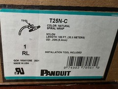 1/4″ Clear Spiral Wrap Panduit T25N-C 1