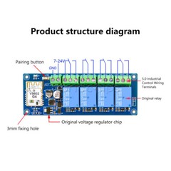 1/2/3/4Ch Ewelink WiFi Remote Control Switch Bluetooth Dual Model Relay Module