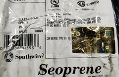 NEW Southwire 550464 16/4C Seoprene SEOOW 105C 600V Power Cable Cord Black