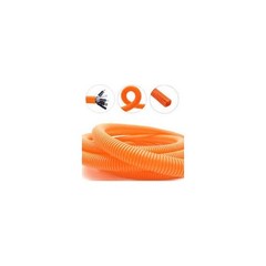 100′ 1/4″ 5mm orange split wire loom conduit polyethylene corrugated tubing