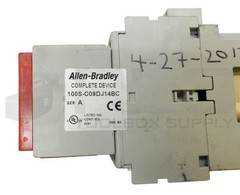 ALLEN BRADLEY 100S-C09DJ14BC /A SAFETY CONTACTOR W/ 100-C09D*10 /A W/ 100S-F /B