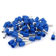 50Pcs E4009 12AWG Insulated Ferrule Pin Wire End Terminal Crimp Connector Blue