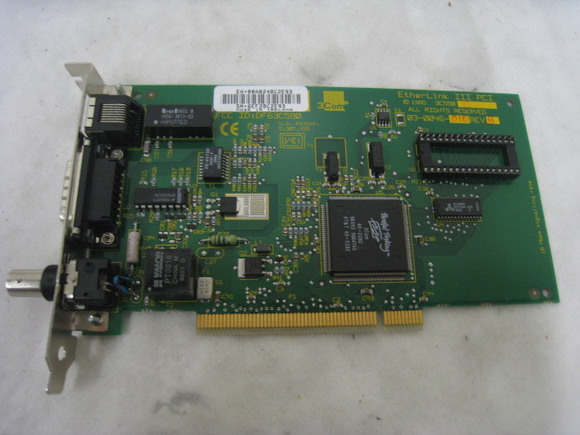3COM RTHERLINK III PCI LAN CARD 03-0046-010 BOARD, 322440