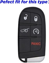 5-Button Key Fob Case Cover in Pink, Compatible with Multiple Mode Model: Pink