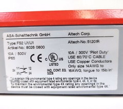 Altech FS2 U1/U1 51.201R Heavy duty Two Pedal Foot Switch w/ Aluminum Cover