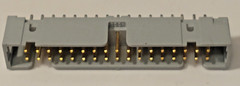 3M 2534 34-Pin IDC PCB Header Connector Vertical Straight Gold New Old Stock