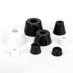4PCS Round Bolt On Rubber Feet with Metal Washer, Non-Slip Bases