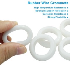 Wiring Grommets – Rubber Open Grommet – For Cable Hole 3mm – 60mm White