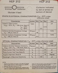 HEP312 – MOTOROLA – NPN SILICON PHOTO TRANSISTOR Hep-312