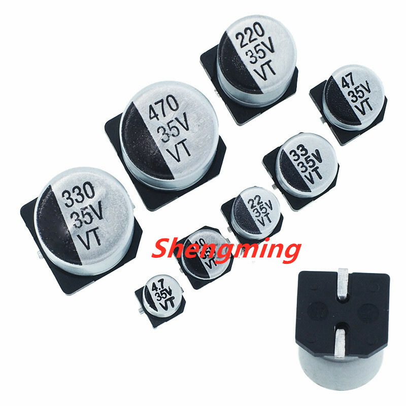 35V 4.7/10/22/33/47/100/220/330/470UF SMD Aluminum Electrolytic Capacitor