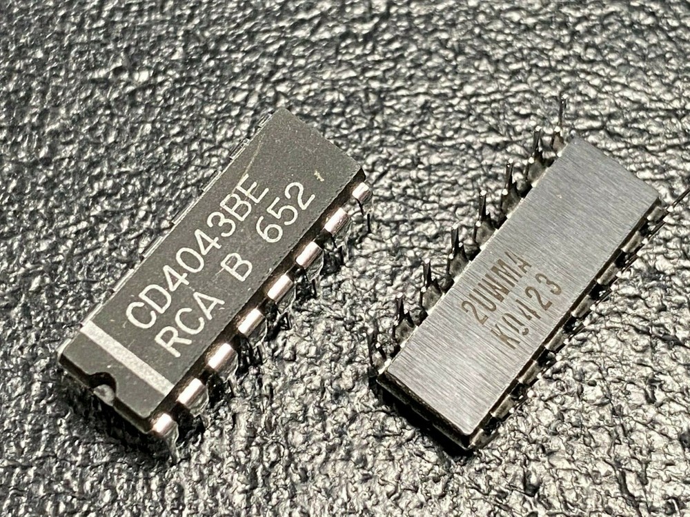 RCA CD4043BE Quad Cross-Coupled 3-state CMOS NOR latch (NOS) Lot of 5