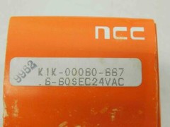 NCC K1K-00060-667 Time Delay Relay, 0.6-60 Sec, 24Vac