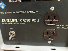 SUPERIOR STABILINE,CR7101PCU,AUTOMATIC VOLTAGE REGULATOR 120V 1PH